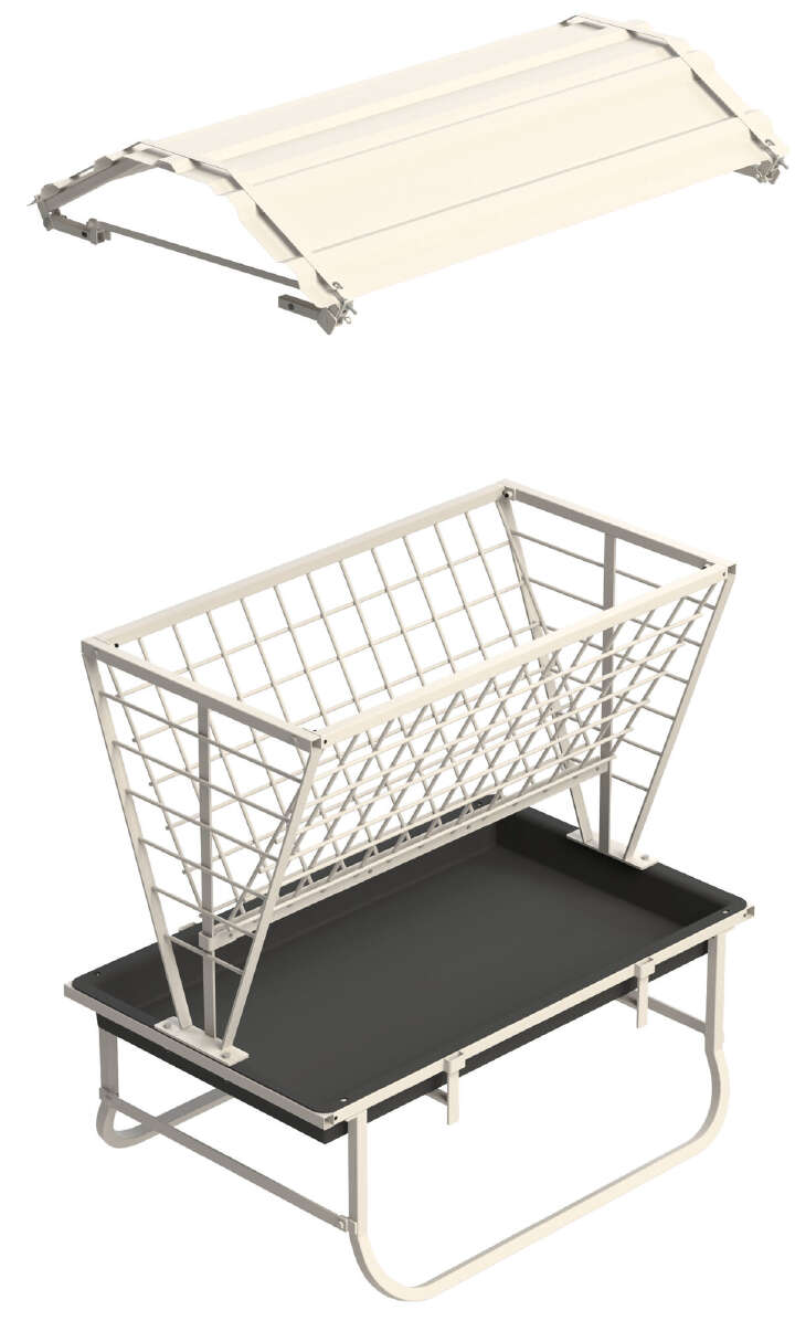 KERBL Futterraufe mit Dach